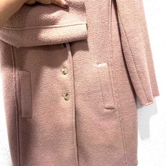 J. Crew boiled wool Pink Teddy Jacket 0 - Picture 5 of 6